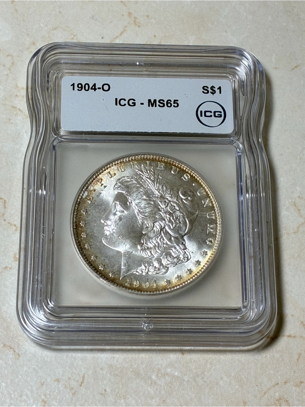 1904-O Morgan Silver Dollar ICG MS65 - Silver Coin in Slab